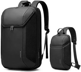 BANGE Smart Business Laptop Backpack Waterproof can fit 15.6-17.3 Inch Laptop with 3.0 USB charging port for men and women, Black-2, Large, Business, Travel