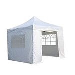 All Seasons Gazebos 3x3m Heavy Duty Fully Waterproof Pop up Gazebo With 4 Side Walls and Accessory Pack - Cream