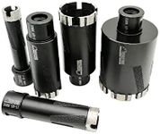 SHDIATOOL 5PCS Diamond Drill Core Bits Set Dia 20 25 35 45 65mm with 5/8-Inch-11 Thread for Hard Granite Marble Concrete