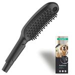 hansgrohe DogShower - shower head for dogs, dog shower with 3 sprays, peat shower with massage nozzles, matt black, 26640670