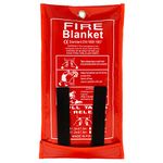 FLASLD Fire Blanket 40 x 40 inch for Home and Kitchen, Fiberglass Fire Blankets Emergency for People, Flame Retardant Protection and Heat Insulation (3 ft x 3 ft)