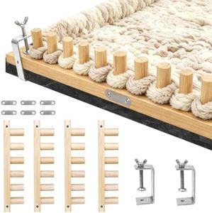 48" Chunky Blanket Loom, Adjustable Size Wooden Knitting Loom Kit