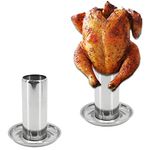 Finderomend Pair of Beer Can Chicken Holder,Beer Chicken Roaster,Chicken Holder,Chicken Beer Can Stand- Easy to Use and Claen for Crispy Skin and Moist Juicy Meat,Grill,Oven or Smoker