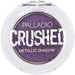 Palladio Crushed Metallic Eyeshadow, Nebula, Pressed Pigments for Highly Reflective Foil Finish, Cream Eyeshadow w/ No Creasing, Amazing Color Depth, Apply Glitter Eyeshadow with Eyeshadow Brushes
