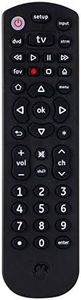 GE Universal Remote Control for Samsung, Vizio, Lg, Sony, Sharp, Roku, Apple TV, TCL, Panasonic, Smart TVs, Streaming Players, Blu-Ray, DVD, 3-Device, Black, 34927, One Size
