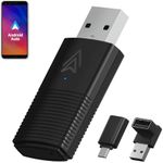 Mini Android Auto Wireless Adapter for Android 11+, Android Auto Wireless Dongle Converts Wired to Wireless for Factory Wired Android Auto Cars from 2016, Plug & Play, Online Update