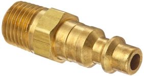 Dixon Valve D2M2-B Brass Industrial Interchange Pneumatic Fitting, , 1/4" Coupling x 1/4" - 18 NPTF Male Thread
