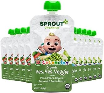 CoComelon Sprout Organic Baby Food, Toddler Pouches, Yes, Yes, Veggie, Fruits, Grains, 3.5 Oz(Pack of 12)