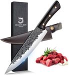 DRAGON RIOT 8-inch Chef Knife Japanese, Sharp Kitchen Knives, Hand Forged Gyutou Chef Knife, Professional Cooking Knife for Meat Vegetables
