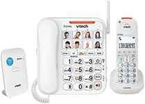 VTech CareLine Corded-Cordless Bundle - NBN Ready Phone System - Corded deskset Plus 1 Cordless handset