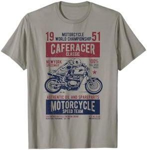 Cafe Racer Tshirt Retro Motorcycle Biker Gift T-Shirt