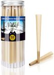 Nilef Pre Rolled Cones King Size | 50 Cones | Natural Brown Rolling Papers with 'W' Filter Tip | Natural Unbleached Rolling Paper Cones for Easy Filling (J1400)
