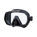 Tusa Scuba Diving Freedom Elite Mask - Black/Black Silicone