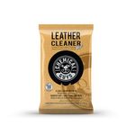 Chemical Guys Leather Cleaner Wipes Mega 50 Pack for Car Interiors, Furniture, Boots, and More, Works on Natural, Synthetic, Pleather, Faux Leather and More, (50 Ct)