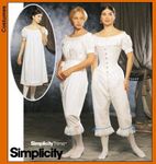 Simplicity 9769 Sew Pattern MISSES' AUTHENTIC CIVIL WAR UNDERGARMENTS Chemise, Drawers, Corset PLUS SIZE 14-20