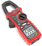 KAIWEETS Digital Clamp Meter T-RMS 6000 Counts, Multimeter Voltage Tester Auto-ranging, Measures Current Voltage Temperature Capacitance Resistance Diodes Continuity Duty-Cycle (AC/DC CURRENT)