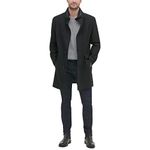 Kenneth Cole New York Men's Wool Top Coat, Water Resistant Navy 1, XX-Large, Water Resistant Black 1, Medium