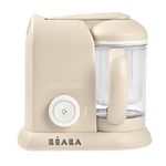 BEABA Babycook Solo 4 in 1 Baby Food Maker, Baby Food Processor, Steam Cook and Blender, Large Capacity 4.5 Cups, Cook healthy baby food at Home, Dishwasher Safe, (Oat)