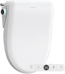 Bidet Toilet Seat Elongated, Smart Heated Toilet Seat, Instant Warm Water & Dryer, Feminine & Rear Wash, Self-Clean Nozzle, Slow Close Lid, Child/ECO/Silent Mode