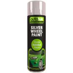 Autotek Professional Tough Durable Finish Spray Paint, Silver Wheel Paint, 500 ml