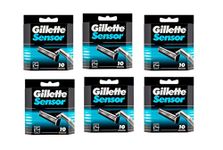 Gillette Mens Sensor Cartridges 10 Count (6 Pack)