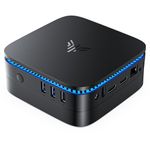 Mini PC Windows 11 Pro, KAMRUI AK1 PRO 12GB RAM 256GB SSD Mini Desktop Computer Intel Celeron N5105 Processor,Quad Core Micro Computer 4K, Support 2.5-inch SSD, 2.4G/ 5.0G WiFi, Gigabit Ethernet, HTPC