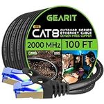 GearIT Cat8 Outdoor Ethernet Cable 