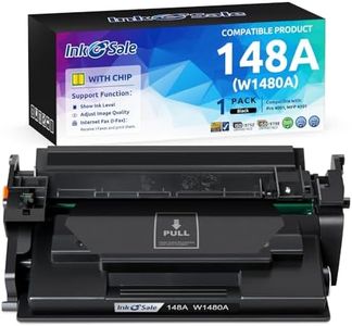 INK E-SALE 148A W1480A Compatible Toner Cartridge Replacement for HP 148A 148X (with Chip) for HP Pro 4001n 4001dn 4001dw MFP 4101 4101fdw 4101fdn Printer 1-Pack Black Show Ink Level