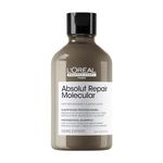 L’Oréal Professionnel Absolut Repair Molecular Hair Shampoo, For Dry, Damaged Hair Types, Repair Damage & Restore Strength, Deep Molecular Repair, SERIE EXPERT, 300 ML
