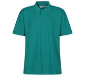 Trutex Standard Fit Short Sleeve Unisex School Polo Shirt (1-16+ Years), Premium Quality Polo Shirt Boys and Girls, Easy Care Polo Shirt Girls, Boys, Teens - Genuine School Uniform Jade