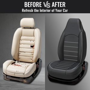 AUTOYOUTH PU Leather Car Seat Covers, Gray – Universal Fit