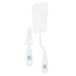 Mee Mee 360° Movable Silicone Bristle Baby Feeding Bottle Cleaning Brush & Nipple Cleaner | Ergonomic Handle | Easy to Clean Narrow & Wide Neck Feeding Bottles | BPA Free, Easy Hanging Storage (White)