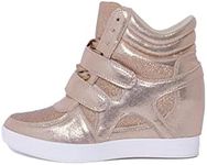 Womens Hi Top Wedge Trainers Ladies