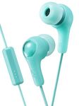 JVC Cool & Comfortable Gumy Plus Earbuds with Mic & Remote Green (HAFR7MG)