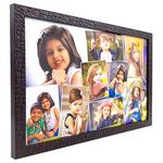 AJANTA ROYAL wood Personalized Collage Photo Frames For Walls Decoration (10" X 15" Inch, Metallic), Rectangular