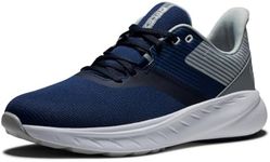 FootJoy Men's Flex Golf Shoe, Navy/Grey/White, 12 UK