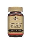 Solgar Chelated Solamins Multimineral Tablets - Pack of 90 - Calcium, Iron, Magnesium and Zinc - With Enzymes that Support Life Sustaining Functions - Vegan, Kosher and Gluten-Free