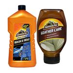 ARMORALL WASH & Wax Speed Shine 1000 ml & ARMORALL Leather Care Gel 532 ml