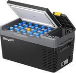 BougeRV CRPRO 12V Compressor Fridge Freezer 20L Car Fridge Portable Car Refrigerator 12/24V DC 110-240V AC for Camping Outdoor Travel Campervan RV Boat Home, -22℃ to 10℃, Battery Not Included