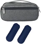 Goldwheat Insulin Cooler Travel Case with 2 Ice Packs Diabetes Medication Organizer Bag Medical Insulation Cooler