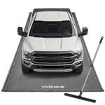 VIVOHOME Containment Mat (8'6" x 20') with Stay Put Corner, PVC Garage Floor Mats, Heavy Duty Garage Parking Mat with a Squeegee, Gray