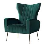 Artiss Armchair Velvet Green Reclin