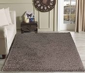 Serdim Rugs Living Room Shaggy Area Rugs TAUPE 80x150cm(2'6"x5'0)