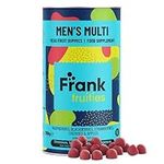 FRANK FRUITIES - Mens Multi Multivitamin Gummies - 95% Real Fruit! Premium Gummy Supplement for Men - Adult Vitamins Gummies with B Complex, VIT D3, Zinc - Nasties Free | 80 Vegan Gummies