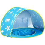 YAVAYI Baby Beach Tent Ocean Theme Pop Up Shade with Infant Pool Cabana UV Protection Waterproof Sun Shelter Umbrella for Baby Toddlers