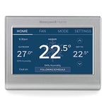 Honeywell Home RTH9585WF Wi-Fi Smart Colour Thermostat, 7-Day Programmable, Touchscreen, Energy Star, Alexa Ready, C-Wire Required, Not Compatible with Line Volt Heating, Silver