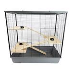 Hamster & Rat Cage 100cm x 54cm x 83cm - Plaza XL Multi-Level Grey | Little Friends