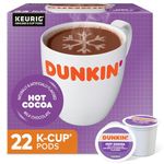 Dunkin' Milk Chocolate Hot Cocoa, 22 Keurig K-Cup Pods