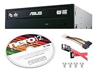 BestDuplicator Asus 24x DRW-24F1ST-KIT DVD Sata Super Multi Burner + Nero 12 Essentials Burning Software Trail Version + Sata Installation Kit