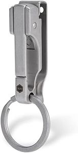 KeyUnity KS02 EDC Ceinture Clip de porte-clés à dégagement rapide, porte-clés de ceinture en acier inoxydable pour pantalons, jeans, pantalons